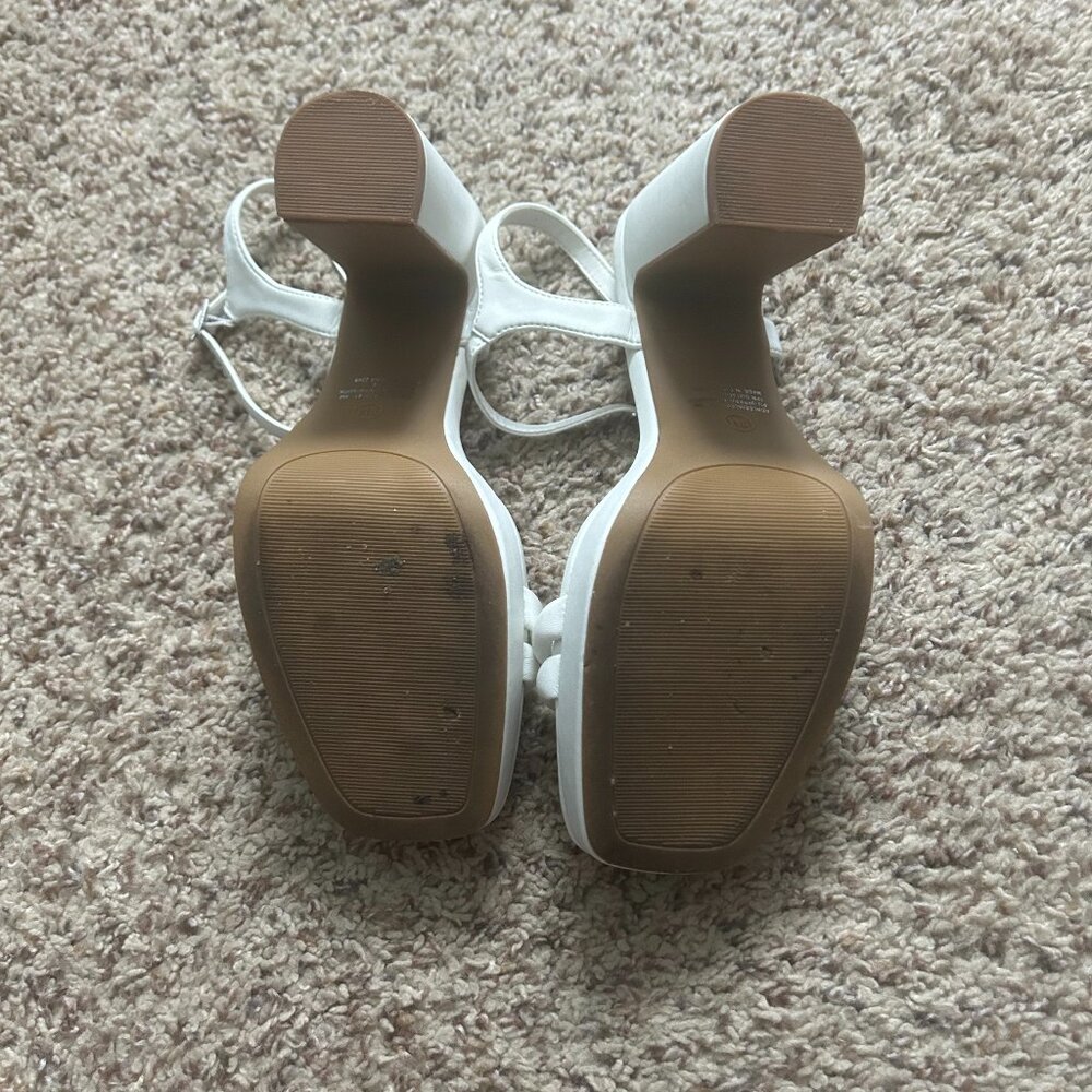 Lofty Bone Leather Steve Madden Heeled Sandals - image 3